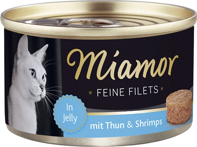 Miamor Miamor Feine Filets puszka Tunczyk i krewetki - 100g 19747 (4000158740502) kaķu barība