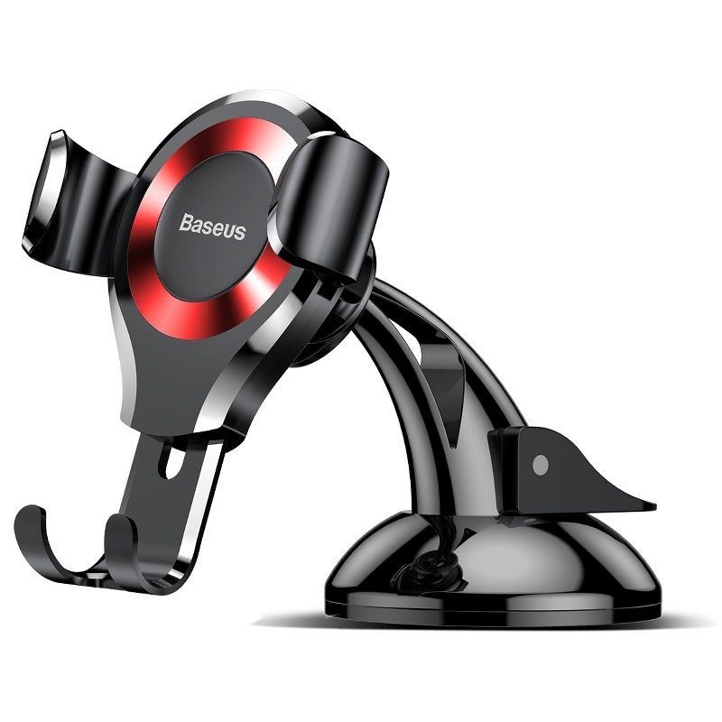 Baseus SUYL-XP09 Osculum Gravity Car Mount Black/Red Mobilo telefonu turētāji