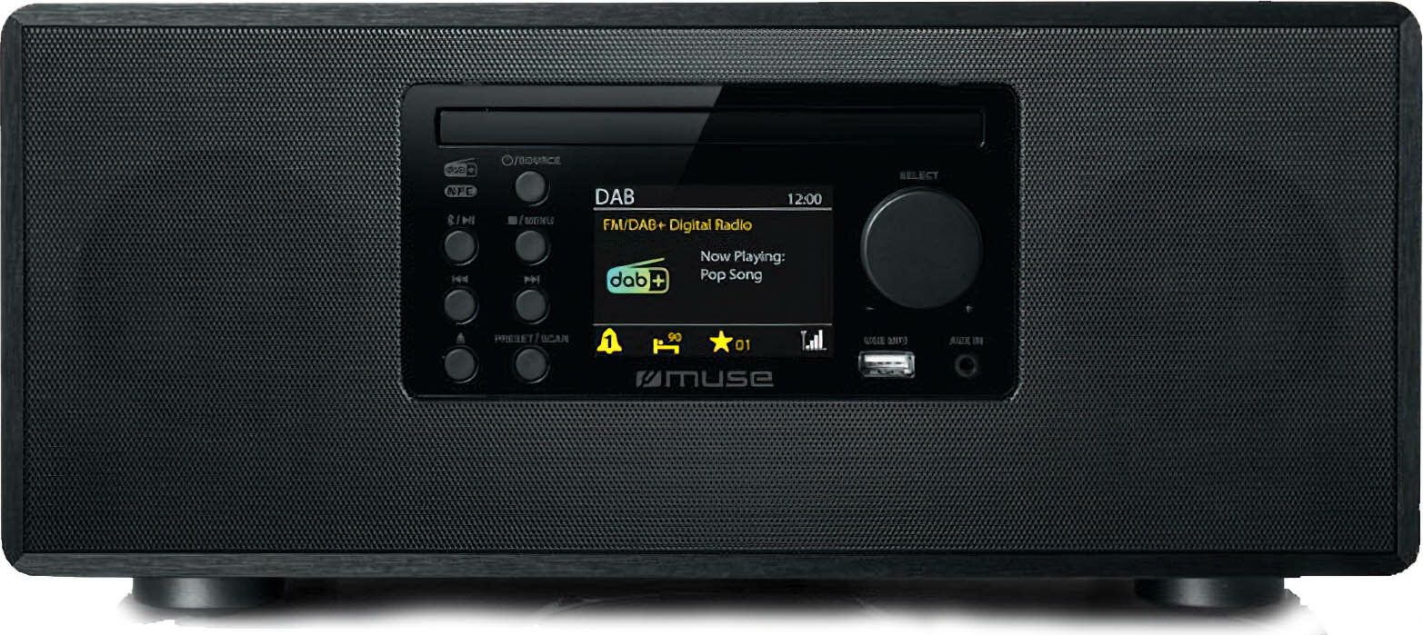 Muse Radio M-695 DBT USB port, AUX in, FM radio, NFC, CD player, Bluetooth, 60 W radio, radiopulksteņi