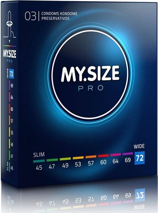 MY SIZE PRO MY.SIZE PRO Condoms prezerwatywy 72mm 3szt 7021031 (4025838403720)