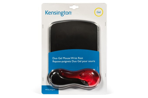 Kensington Duo Gel Wristrest Mousepad red/bk - 62402 peles paliknis