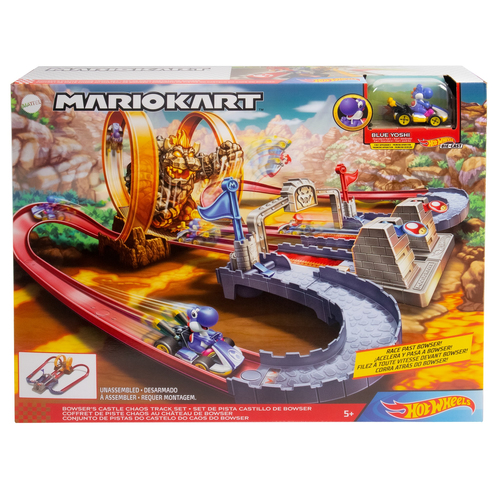 Hot Wheels Mario Kart Bowser's Fortress Trackset - GNM22 bērnu rotaļlieta