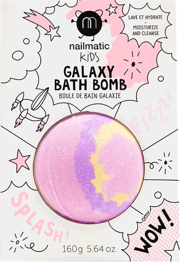 Nailmatic Nailmatic Kids Galaxy Bath Bomb kula do kapieli dla dzieci Supernova 160g 3760229897337 (3760229897337) aksesuāri bērniem