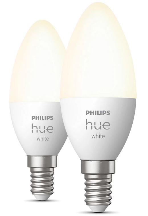 Philips Hue W 5,5W B39 E14 2pcs pack apgaismes ķermenis