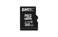 EMTEC microSD Card  32GB SDHC CL.10 Classic + Adapter atmiņas karte