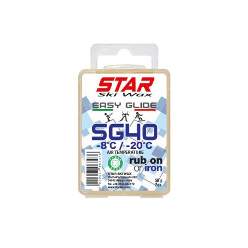 Star Ski Wax SG40 -8/-20°C Easy Glide Wax 50g 8020617063436 (8020617063436) tīrīšanas līdzeklis