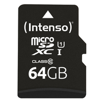 Intenso microSDXC           64GB Class 10 UHS-I U1 Performance atmiņas karte