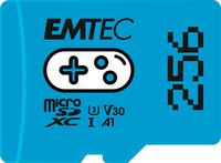 EMTEC MicroSD Card 256GB SDXC CL.10 UHS1 U3 V30 A1 Gaming atmiņas karte