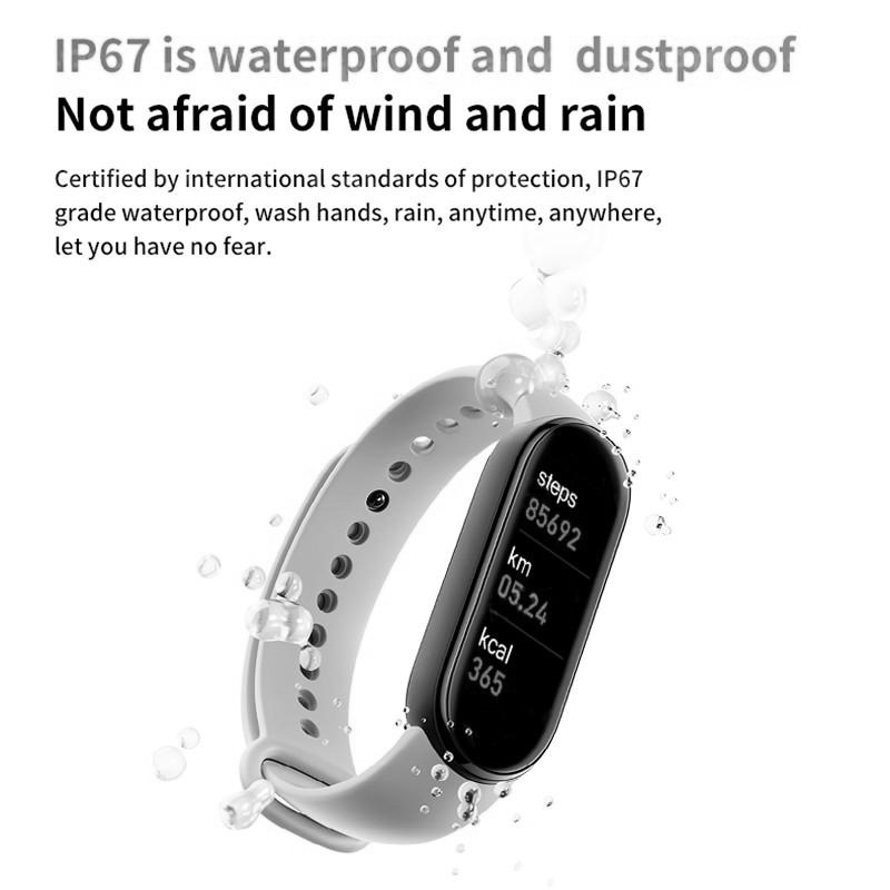 iWear SM6 Fitnesa IP67 Aproce ar HR & Asinsspiediena mēr. / Soc. tīkli / Miega monitoru Sarkana Viedais pulkstenis, smartwatch