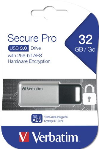 Verbatim 3.0 USB-Stick  32GB  Drive Secure Data Pro (PC&MAC) USB Flash atmiņa