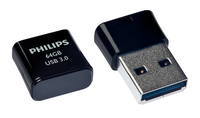 Philips USB 3.0             64GB Pico Edition Black USB Flash atmiņa