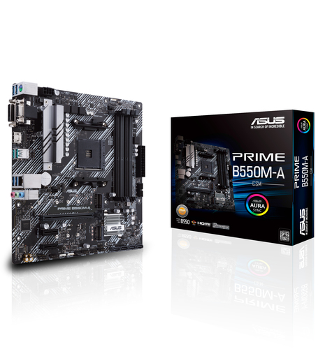 ASUS PRIME B550M-A/CSM AM4 mATX MB pamatplate, mātesplate