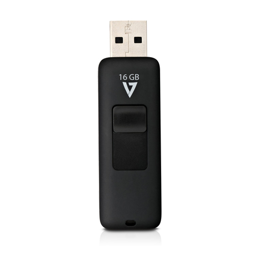 V7 VF216GAR- 3E - USB- Flash- drive - 16GB - USB2.0 - black (VF216GAR- 3E) USB Flash atmiņa