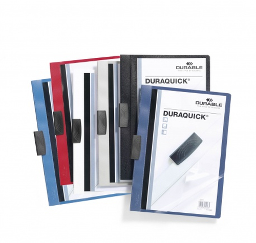 DURABLE Klemm-Mappe Duraquick 1-20 Blatt schwarz papīrs