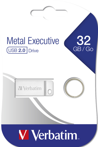 Verbatim  Metal Executive, USB 2.0, 32GB Silver USB Flash atmiņa