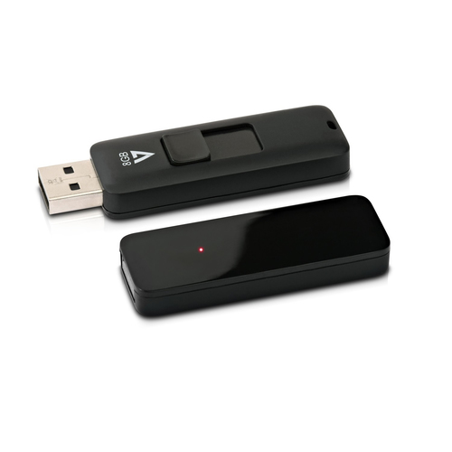 8GB FLASH DRIVE USB 2.0 BLACK 10MB/S READ 3MB/S WRITE USB Flash atmiņa