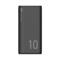 Silicon Power GP15 Lithium Polymer (LiPo) 10000 mAh Black Powerbank, mobilā uzlādes iekārta