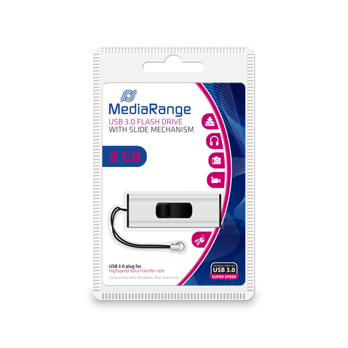 USB-Stick  8GB MediaRange USB 3.0 SuperSpeed USB Flash atmiņa