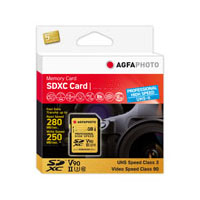 AgfaPhoto SDXC UHS II      256GB Professional High Speed U3 V90 atmiņas karte