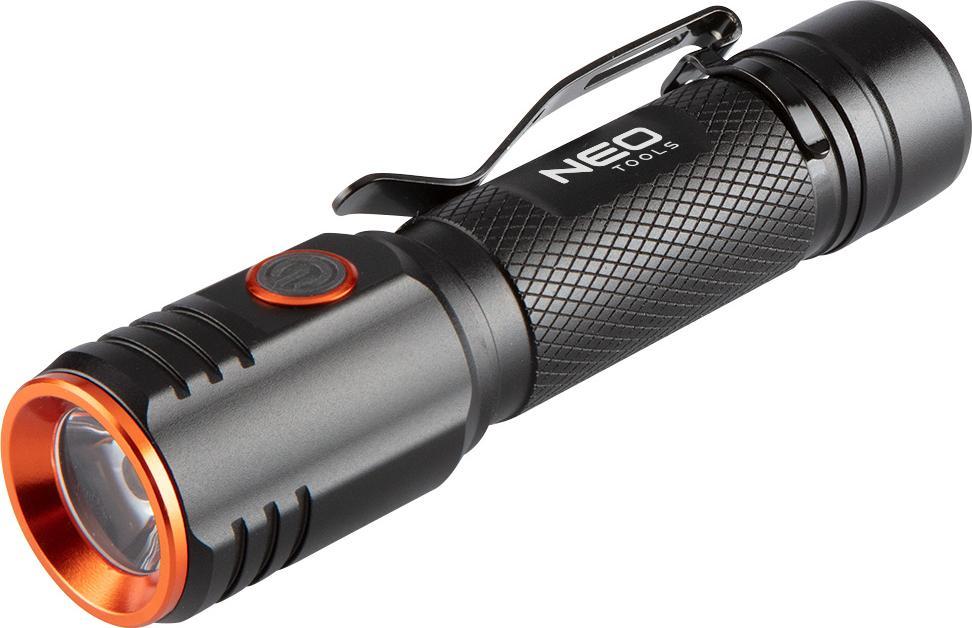 Neo Flashlight Torch (USB C 2000 lm CHN LED rechargeable flashlight) kabatas lukturis