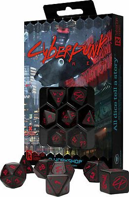 Q-Workshop Kosci Cyberpunk Red 113658 (5907699494972) galda spēle