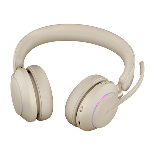 Jabra Evolve2 65 Link380a MS Stereo Beige austiņas