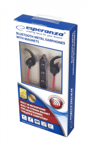 ESPERANZA EH186K - MAGNETIC BLUETOOTH METAL EAPRHONES