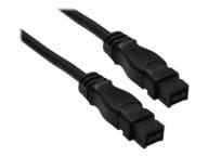 InLine Firewire 9-pin - Firewire 9-pin, 5m, Black (39905) USB kabelis