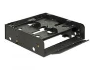 DeLOCK mounting frame 5Ľ 4x2,5" HDD/SSD black piederumi cietajiem diskiem HDD