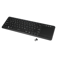 LogiLink Tastatur Wireless mit Touchpad, 2,4 GHz, schwarz klaviatūra