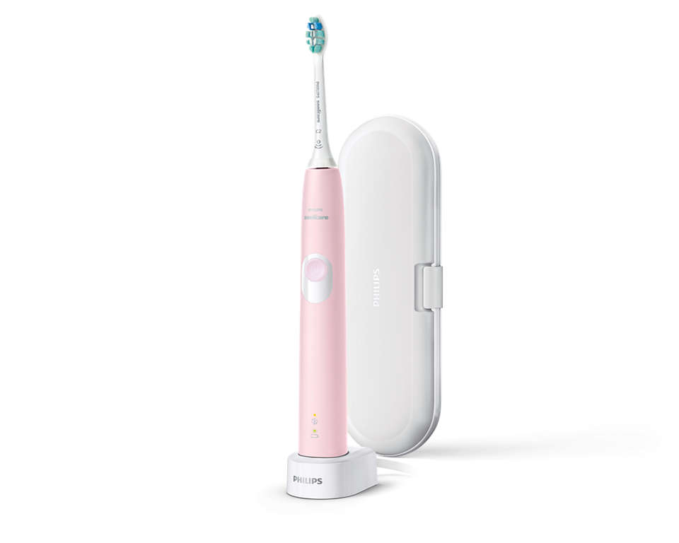 PHILIPS ProtectiveClean 4300 Sonic elektriskā zobu birste, roza. HX6806/03 mutes higiēnai