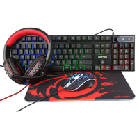 Ultron HAWK Gaming Kit 4in1 (Tastatur+Maus+MausPad+Headset) klaviatūra