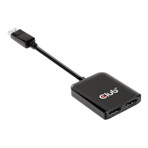 Club3D Multi Streaming Transport Hub 1xDP->2xHDMI Polybeutel adapteris