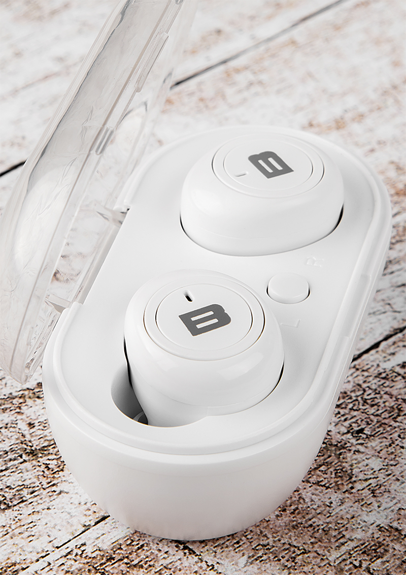 BLOW Earbuds BTE100 white headphones austiņas