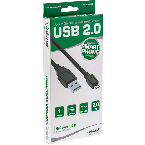 USB-Kabel - USB (M) bis Micro-USB Typ B (M) adapteris