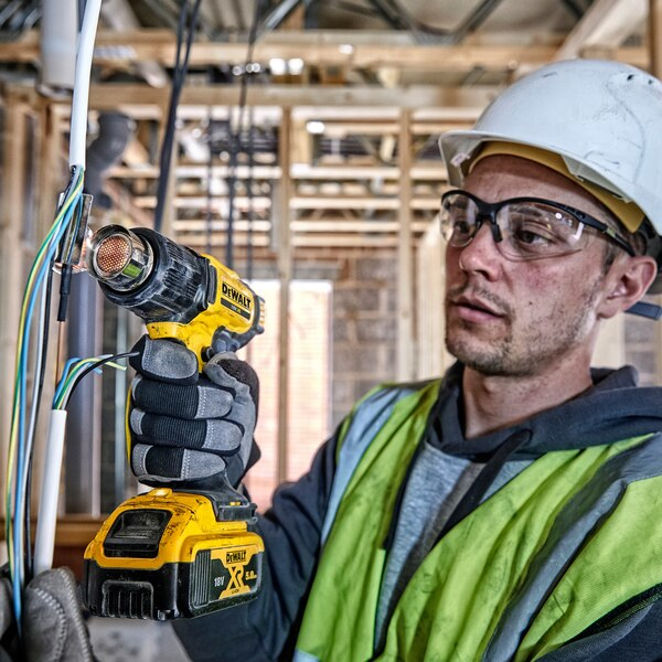 DeWALT DCE530N-XJ heat gun Hot air gun 190 l/min 530  degrees C Yellow (bez akumulatora un lādētāja)  