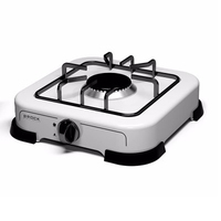 BROCK GS 001 W Gas cooker Single-burner G30 G31 White plīts virsma