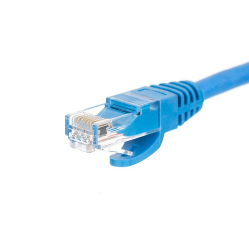 Netrack patch cable RJ45, snagless boot, Cat 6 UTP, 1m blue kabelis, vads