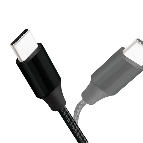 LogiLink USB-C 1.0m czarny kabelis, vads