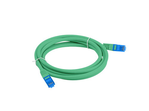 LANBERG patchcord cat.6A FTP 2m green kabelis, vads