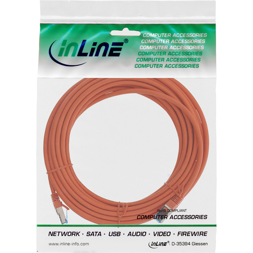 76807O Netzwerkkabel 7,5 m Cat6a S/FTP (S-STP) Orange (76807O) kabelis, vads