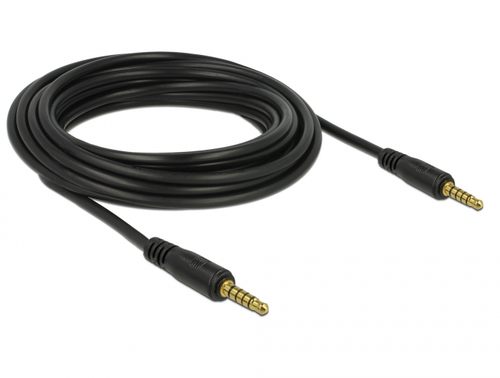 85699 Audio-Kabel 5 m 3.5mm Schwarz (85699) kabelis, vads