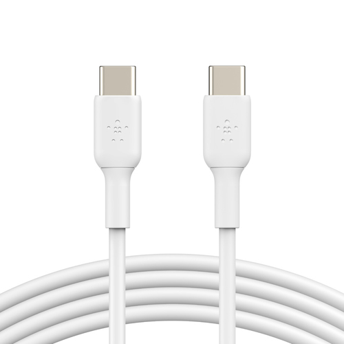 Belkin USB-C/USB-C Cable 1m PVC, white          CAB003bt1MWH kabelis, vads