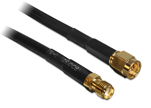 Delock Antenna Cable SMA Plug > SMA Jack CFD200 2 m Low Loss kabelis, vads