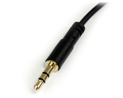 1,8m 3,5mm Stereo Audiokabel rechts gewinkelt - St/St (MU6MMSRA) kabelis, vads