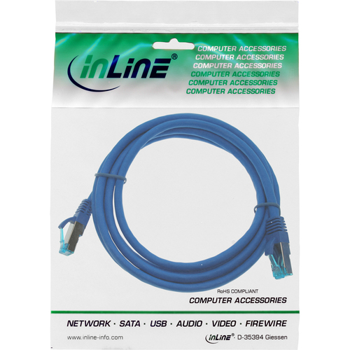 76820B Netzwerkkabel 20 m Cat6a S/FTP (S-STP) Blau (76820B) kabelis, vads