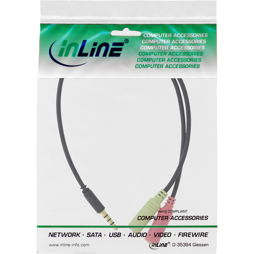 2m, 3.5mm/2x3.5mm 2m 3.5mm 2 x 3.5mm Schwarz Audio-Kabel (99302K) kabelis, vads