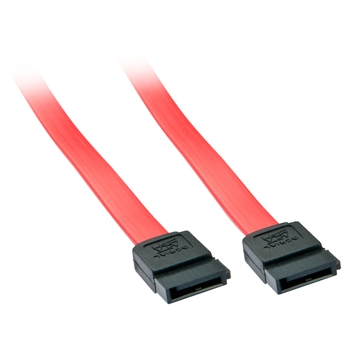 33324 SATA-Kabel 0,5 m Schwarz, Rot (33324) kabelis, vads