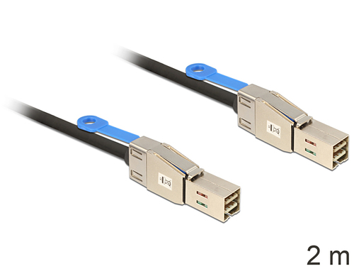 Delock Cable Mini SAS HD SFF-8644 > Mini SAS HD SFF-8644 2 m kabelis, vads