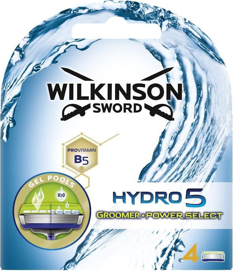 Wilkinson  Hydro 5 Groomer wymienne wklady do maszynki do golenia dla mezczyzn 4szt 4027800102808 (4027800102808) vīriešu skuvekļu piederumi